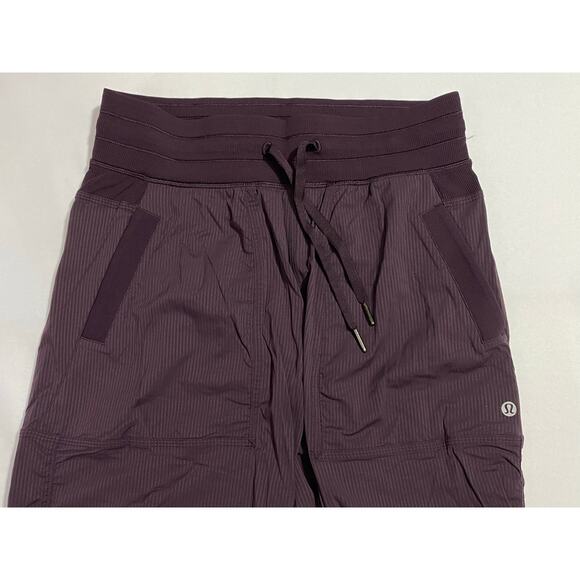 Lululemon Joggers Pants Women Size 6 Regular Purple Straight Leg Drawstrings - Picture 5 of 8